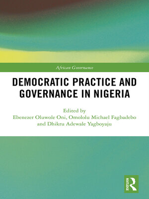 cover image of Democratic Practice and Governance in Nigeria